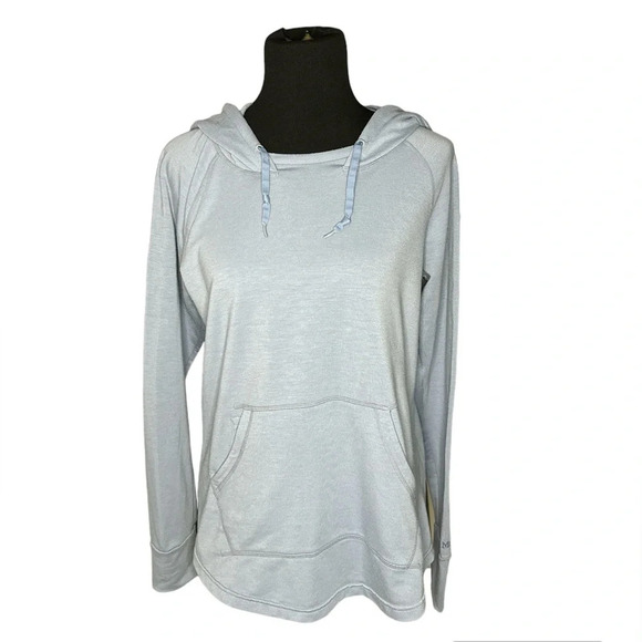 Marmot La Linea Pullover Hoodie in Light Blue - Picture 1 of 5